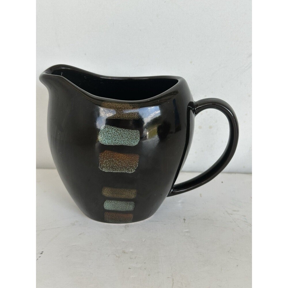 Pfaltzgraff Everyday Cayman Creamer Brown Aqua Stoneware 4.25” Replacement